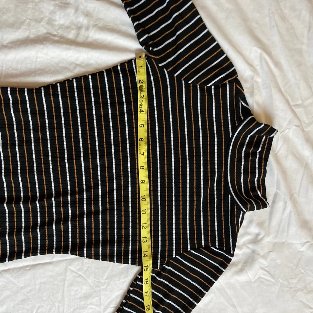 BP Long Sleeve Striped Bodysuit Small - Picture 3 of 9